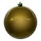 Vickerman 10" Olive Pearl UV Drilled Ball Ornament 1 per bag.